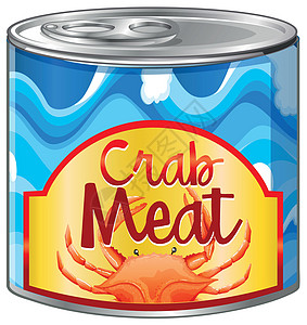 铝罐蟹肉图片