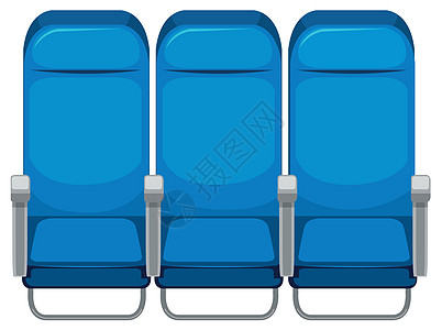 飞机海一套旅行夹子绘画插图旅游椅子航班蓝色运输飞机场图片