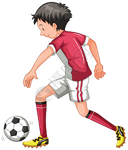 踢足球孤立的幼儿背景图片