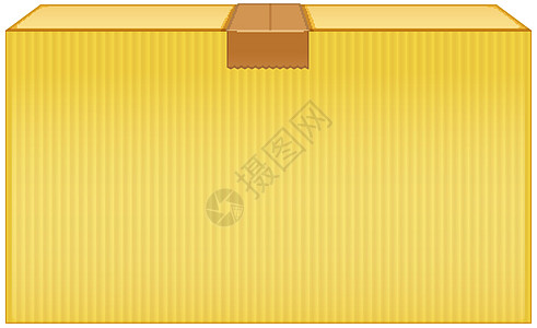 带棕色水龙头的黄色盒子背景图片