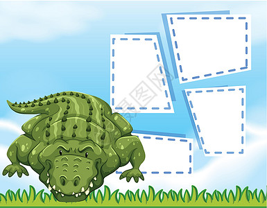 Aligator 空白框架模板图片