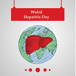 世界肝炎日意识背景的插图健康斗争药品注射治疗疾病丝带症状解剖学病人图片