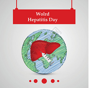 世界肝炎日意识背景的插图斗争传染性诊断病人药品解剖学疾病丝带器官注射图片