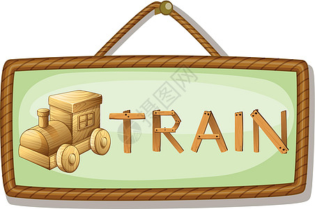 板轨工程绘画火车运输说明木头乘客蒸汽轮子旅行窗户图片
