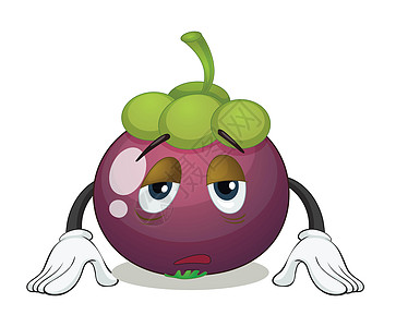 白莓浆果情绪水果草图营养悲伤绿色紫色眼睛蔬菜图片