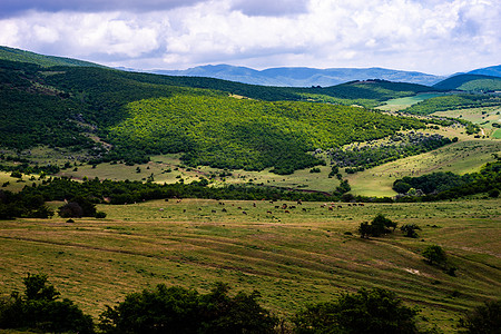 夏季地理风景背景爬坡荒野旅行天空绿色乡村图片