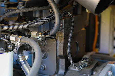 手提式压缩机内部细节闭合装置的内部详情阀门压力计软管引擎管子涡轮机械合金管道燃料图片