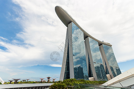 新加坡白天的城市景色 蚂蚁眼观时间奢华观光天空商业旅游眼睛建造蓝色市中心图片