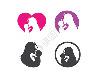 妈妈和宝宝矢量设计药品标识童年家庭夫妻女士怀孕生活女儿草图图片