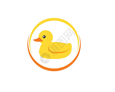 鸭式矢量图标插图设计游泳农场鸭子卡通片家庭羽毛农业洗澡塑料小鸡图片