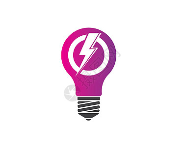 灯泡标志矢量图思考商业活力想像力创造力技术白色灯光思维创新图片