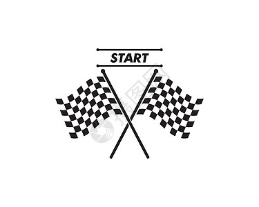 自动motif 插图 Vecto 的赛车旗图标字体运动白色头盔商业发动机旗帜标识竞赛优胜者图片