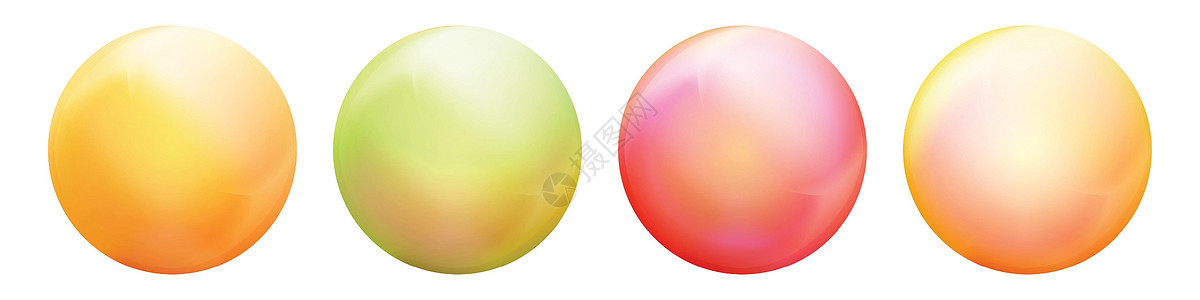 镶有玻璃彩球 在白色背景上突出显示的光滑逼真的 ball3D 抽象矢量插图 带阴影的大金属泡泡地球按钮艺术行星反射纽扣反思气泡水图片