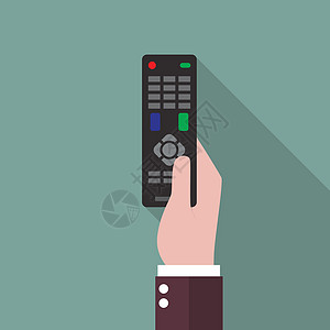 手持遥控器信号男性电视电子按钮红外线力量娱乐键盘技术图片