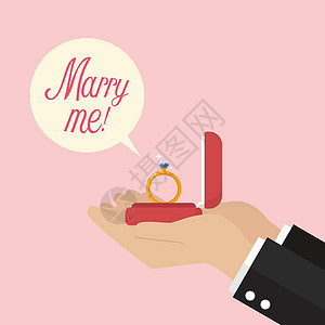 你愿意嫁给我吗庆典钻石插图订婚奢华金子水晶新娘蜜月礼物图片