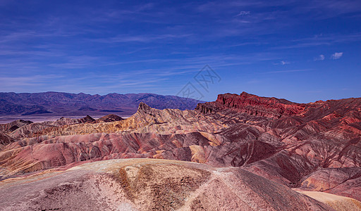 Zabriskie点 死亡谷 加州 我们a沙漠扎布里斯荒地基点天气图片