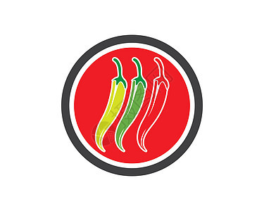 辣椒标志矢量模板设计餐厅插图植物菜单蔬菜标签胡椒美食农场烹饪背景图片