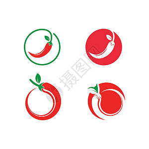 辣椒标志图标矢量插图设计烹饪餐厅胡椒标签香料农场蔬菜商业菜单食物图片