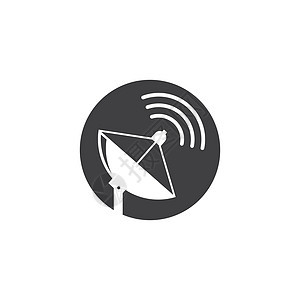 卫星矢量图标插图设计广播信号天线网络科学雷达世界盘子控制板电讯图片