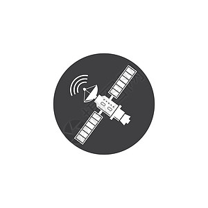 卫星矢量图标插图设计雷达互联网声呐播送控制板网络电脑广播信号盘子图片