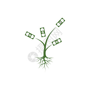 钱树标志图标矢量图投资银行更换器硬币金融银行业经济现金生长商业图片