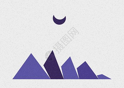 几何山脉剪影生成艺术海报它制作图案创造力冒险岩石程序山景插图计算标签技术背景图片