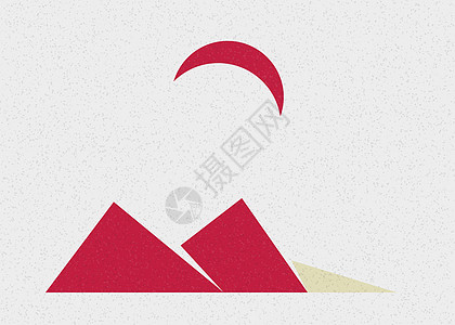 几何山脉剪影生成艺术海报它制作图案创造力插图计算岩石标签冒险技术山景程序背景图片