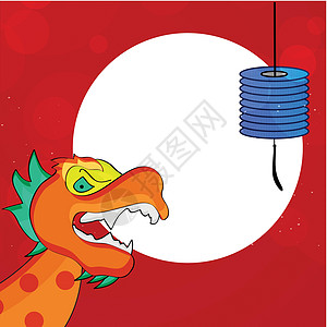 越南中秋节背景插画灯笼庆祝传统海报邮票节日宗教销售活动按钮设计图片