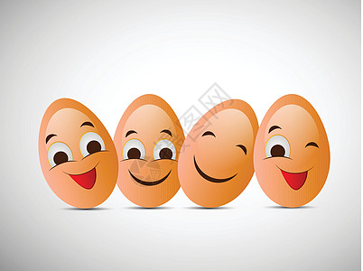 世界鸡蛋日背景乐趣白色海报生活横幅食物笑脸卡通片潮人早餐图片