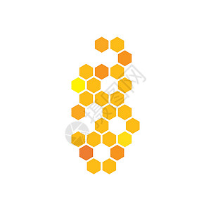 它制作图案蜂蜜梳子矢量图标数字产品养蜂业蜂蜡金子黑色插图创造力按钮食物图片