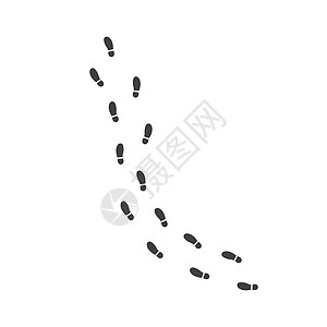 脚步打印路线矢量图设计脚步声插图踪迹鞋类运动鞋痕迹旅行白色导航跑步图片