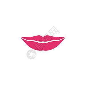 嘴唇图标化妆品标志 vecto身体指甲标签女士商业温泉女孩美甲沙龙抛光图片