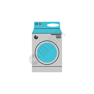 机洗衣服图标矢量图像电气技术洗涤剂洗衣店房间插图家务房子亚麻机器图片