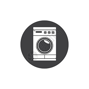 机洗衣服图标矢量图像房子插图洗衣机器具技术住宅肥皂家庭垫圈榨汁机图片