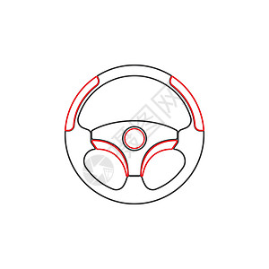 方向盘矢量图像标志 ico驾驶插图车辆碰撞控制学校运动司机维修软垫图片