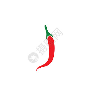 辣椒图标 辣椒矢量图标的平面插图 辣椒蔬菜营养植物菜单食物标签卡通片餐厅香料标识图片