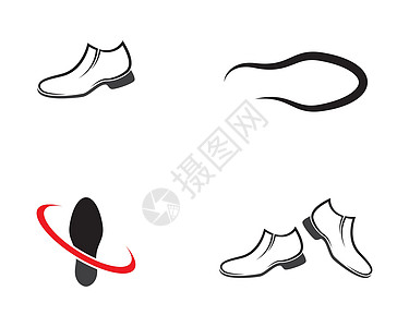 鞋子矢量图标它制作图案男人白色衣服运动鞋娱乐成人黑色培训师男性鞋类图片