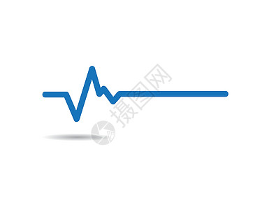 脉冲符号矢量 ico医疗插图心电图医院商业药品有氧运动速度技术曲线图片