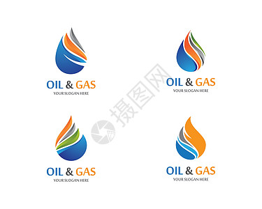 天然气和石油图标 vecto公司商业烧伤插图气体液体汽油水滴创造力火焰图片