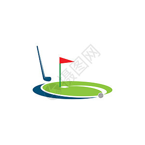 高尔夫模板矢量图 ico插图场地男人绿色课程比赛游戏艺术徽章旗帜图片