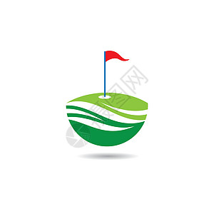 高尔夫符号矢量图标它制作图案徽章旗帜推杆行动运动游戏球座冠军商业插图图片