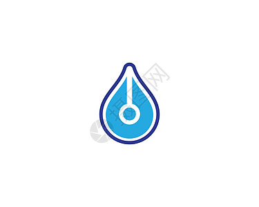 水滴矢量 ico蓝色网络营销公司活力标识环境叶子设计师圆圈图片