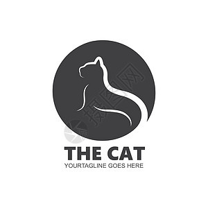 猫矢量图标插图设计哺乳动物卡通片动物园毛皮小猫动物连体收藏头发宠物背景图片