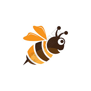 蜜蜂标志矢量 ico动物指示牌漏洞食物飞行黑色眼睛插图黄色微笑图片