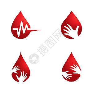 血滴标志图片插图药品捐款医院标识生活世界白色红色援助图片