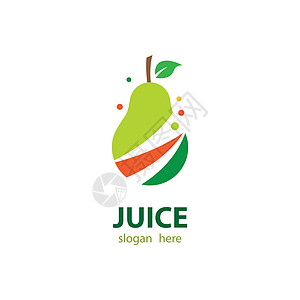 梨标志图片饮食食物营养标识插图绿色甜点叶子图片