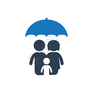 家庭保护图标 精心设计的矢量EPS文件安全家庭保险父母保险插图图片
