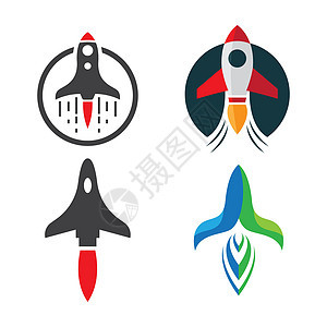 火箭标志图片宇宙速度卡通片标识飞船插图技术艺术车辆科学背景图片
