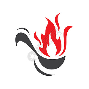 热食标志图片烹饪派对烧伤食物火焰咖啡店横幅标识香肠邮票图片