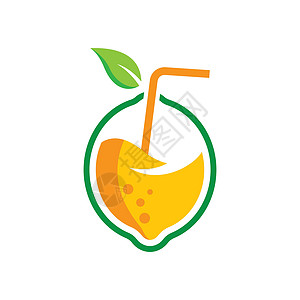它制作图案柠檬标志图像插图果汁橙子叶子绿色食物水果坡度饮食图片